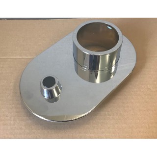 Chromgarnitur zu Miniblock Koax 2\"   