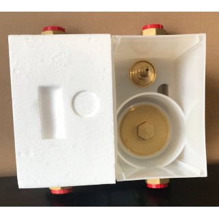 Unicount Koax Box 2\'\' complet avec plaque de recouvrement chromée  