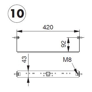 Zusätzliche Armaturenplatte für DUOFIX-System (Geberit) Verkauf stückweise, aber 2 Stück notwendig !   