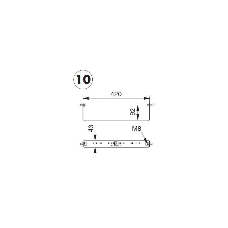 Zusätzliche Armaturenplatte für DUOFIX-System (Geberit) Verkauf stückweise, aber 2 Stück notwendig !   