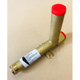 T - Stück mit Dichtring (niemals Hanf verwenden)   