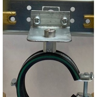 Set de fixation de tuyau d\'écoulement sous lavabo