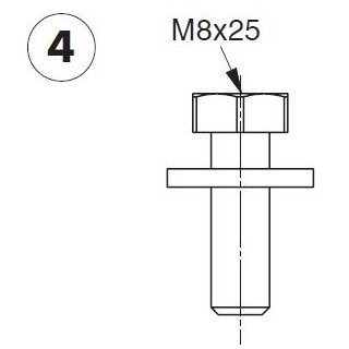 Befestigungsset (4 Stück, Schrauben und Muttern) für DUOFIX-System (Geberit)  