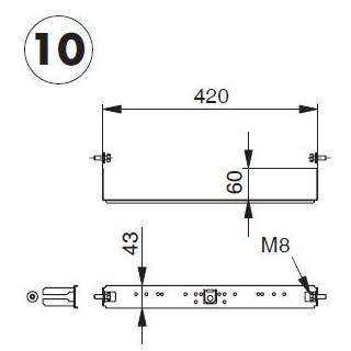Armaturenplatte komplett mit Befestigungsmaterial zu System DUOFIX (Geberit)  