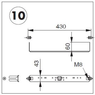 Armaturenplatte komplett mit Befestigungsmaterial zu System OPTIVIS (Nussbaum)  